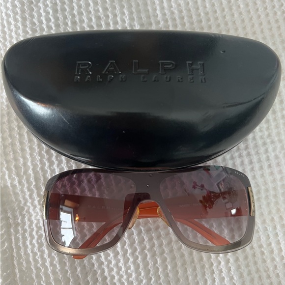 Ralph Lauren Vintage 1990’s Cream/Orange Frame Gradient Lense Women’s Sunglasses - Picture 13 of 16